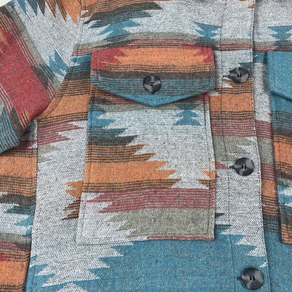 Dictionary Womens L/XL Aztec Shacket Fall Shirt Jacket Western Boho Southwest - Picture 16 of 16
